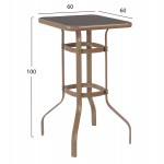 ΣΕΤ 3ΤΜΧ ΕΞΩΤΕΡΙΚΟΥ ΧΩΡΟΥ LAURA HM21054.04 ΣΑΜΠΑΝΙ ΜΕΤΑΛΛΟ & ΑΛΟΥΜΙΝΙΟ