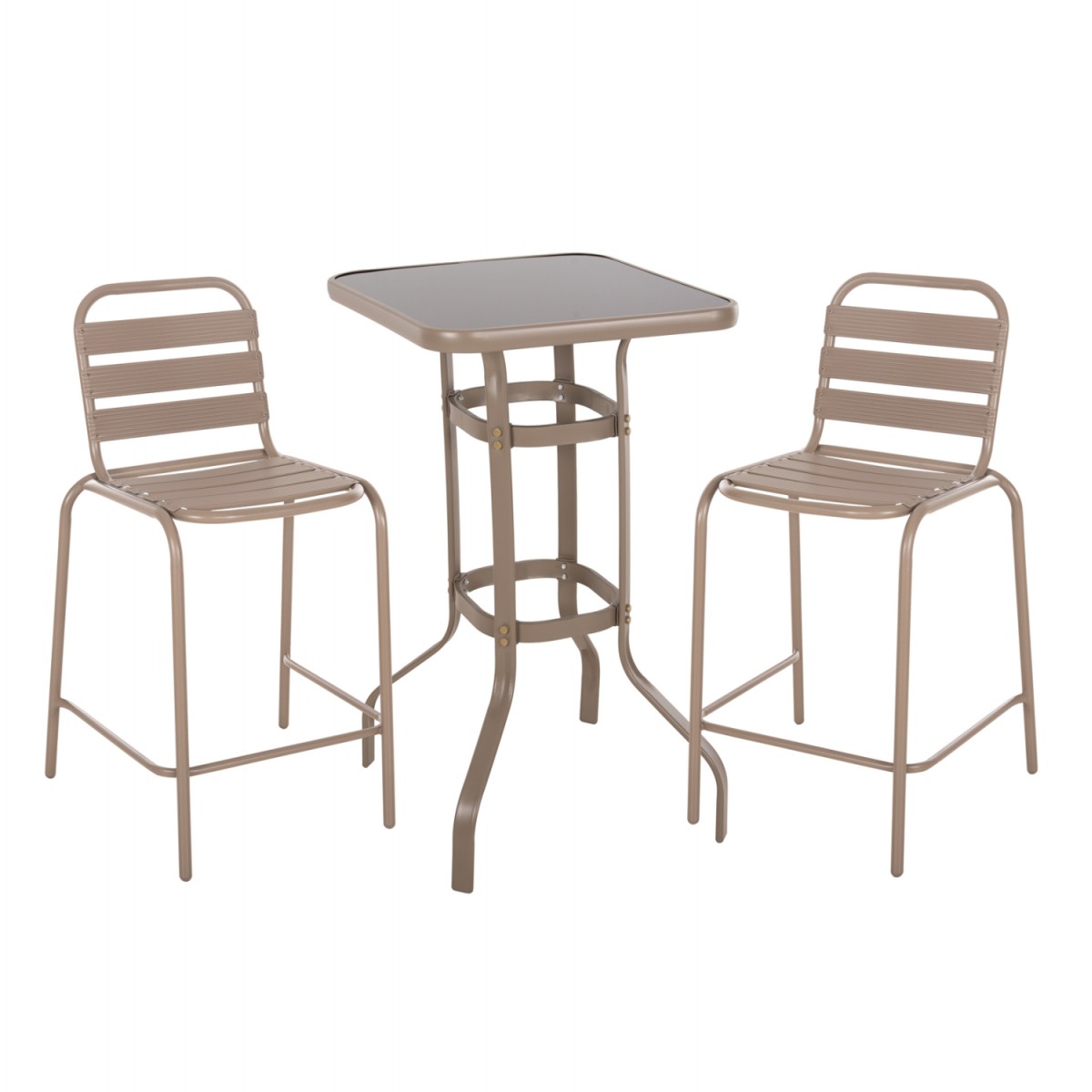 ΣΕΤ 3ΤΜΧ ΕΞΩΤΕΡΙΚΟΥ ΧΩΡΟΥ LAURA HM21054.04 ΣΑΜΠΑΝΙ ΜΕΤΑΛΛΟ & ΑΛΟΥΜΙΝΙΟ