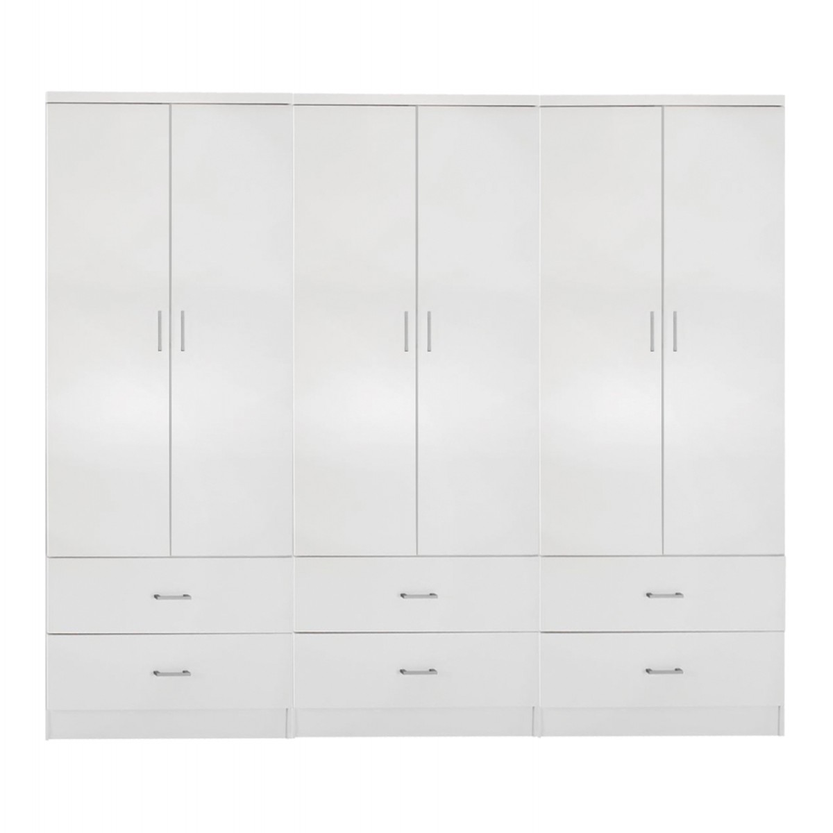 ΝΤΟΥΛΑΠΑ 6ΦΥΛΛΗ REINA ME 6 ΣΥΡΤΑΡΙΑ HM21060.05 ΜΕΛΑΜΙΝΗ ΣΕ ΛΕΥΚΟ 240x42x181Υεκ.