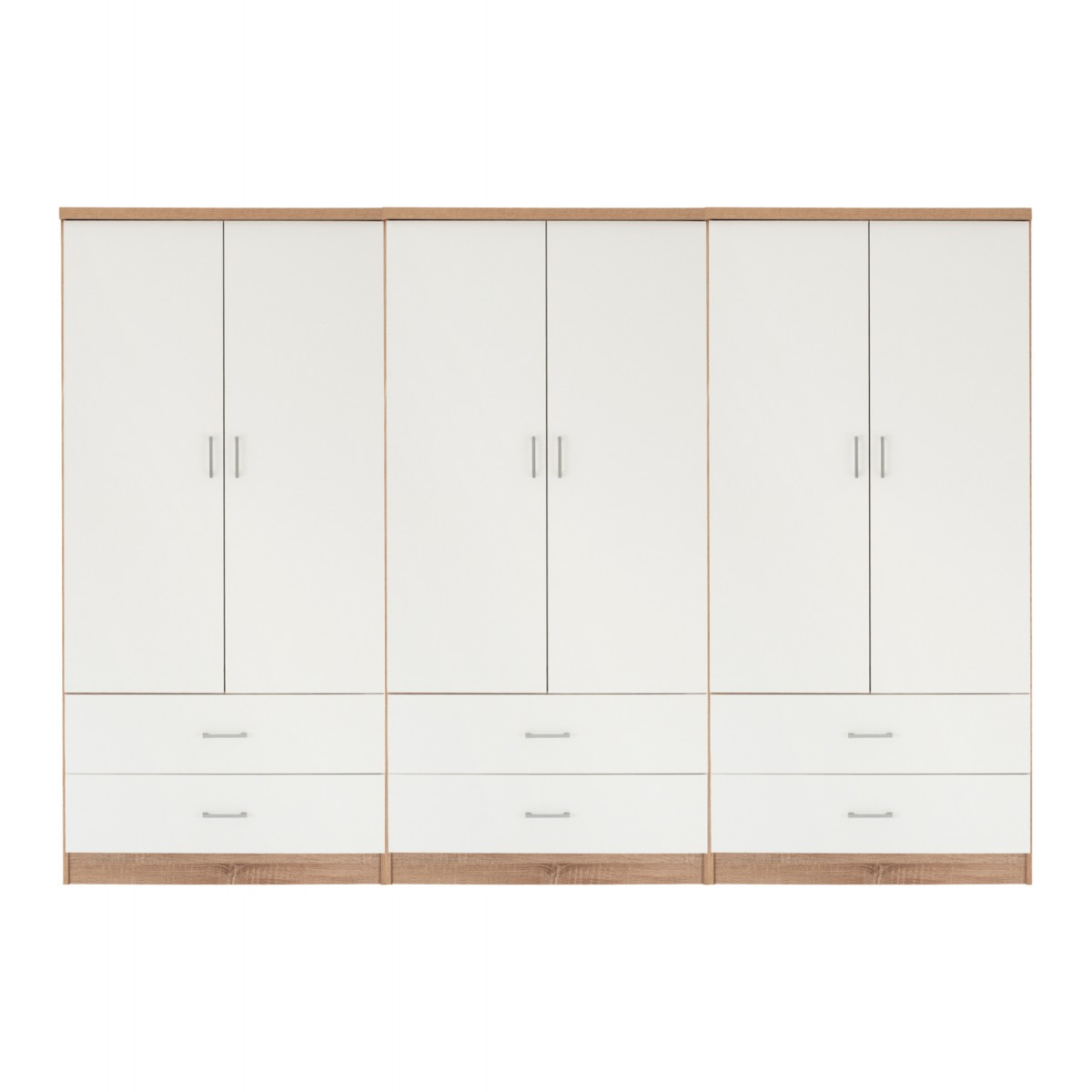 ΝΤΟΥΛΑΠΑ 6ΦΥΛΛΗ REINA ME 6 ΣΥΡΤΑΡΙΑ HM21060.06 ΜΕΛΑΜΙΝΗ ΣΕ ΛΕΥΚΟ-ΣΟΝΑΜΑ 240x42x181Υεκ