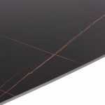 ΣΕΤ ΤΡΑΠΕΖΑΡΙΑΣ 5ΤΜΧ RAVEN HM21068.02 ΚΕΡΑΜΙΚΟ TOP ΜΑΥΡΟ ΜΑΡΜΑΡΟ--ΓΚΡΙ ΥΦΑΣΜΑ