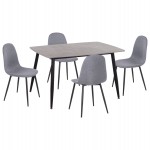 ΣΕΤ ΤΡΑΠΕΖΑΡΙΑΣ 5ΤΜΧ RAVEN HM21068.03 ΚΕΡΑΜΙΚΟ TOP ΓΚΡΙ ΜΑΡΜΑΡΟ--ΓΚΡΙ ΥΦΑΣΜΑ