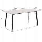 ΣΕΤ ΤΡΑΠΕΖΑΡΙΑΣ 5ΤΜΧ RAVEN HM21069.01 ΚΕΡΑΜΙΚΟ TOP ΛΕΥΚΟ ΜΑΡΜΑΡΟ & 4 ΚΑΡΕΚΛΕΣ