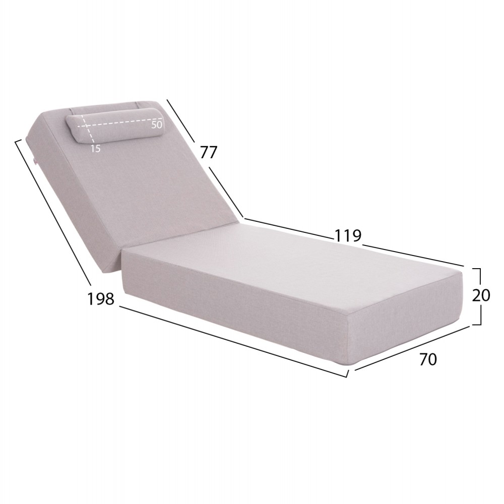 ΜΑΞΙΛΑΡΙ ΞΑΠΛΩΣΤΡΑΣ KIHEI HM21094.01 OLEFIN ΨΑΡΟΚΟΚΚΑΛΟ ΜΕ FOAM 198x70x20Υεκ