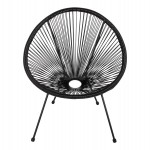 ΣΕΤ ΕΞΩΤΕΡΙΚΟΥ ΧΩΡΟΥ 3ΤΜΧ ACAPULCO HM21101 P.E.RATTAN-ΜΕΤΑΛΛΟ ΣΕ ΜΑΥΡΟ