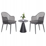 ΣΕΤ LOUNGE 3TMX ΕΞ.ΧΩΡΟΥ OREGO HM21106.01 ΑΛΟΥΜΙΝΙΟ ΣΕ ΣΚΟΥΡΟ ΓΚΡΙ