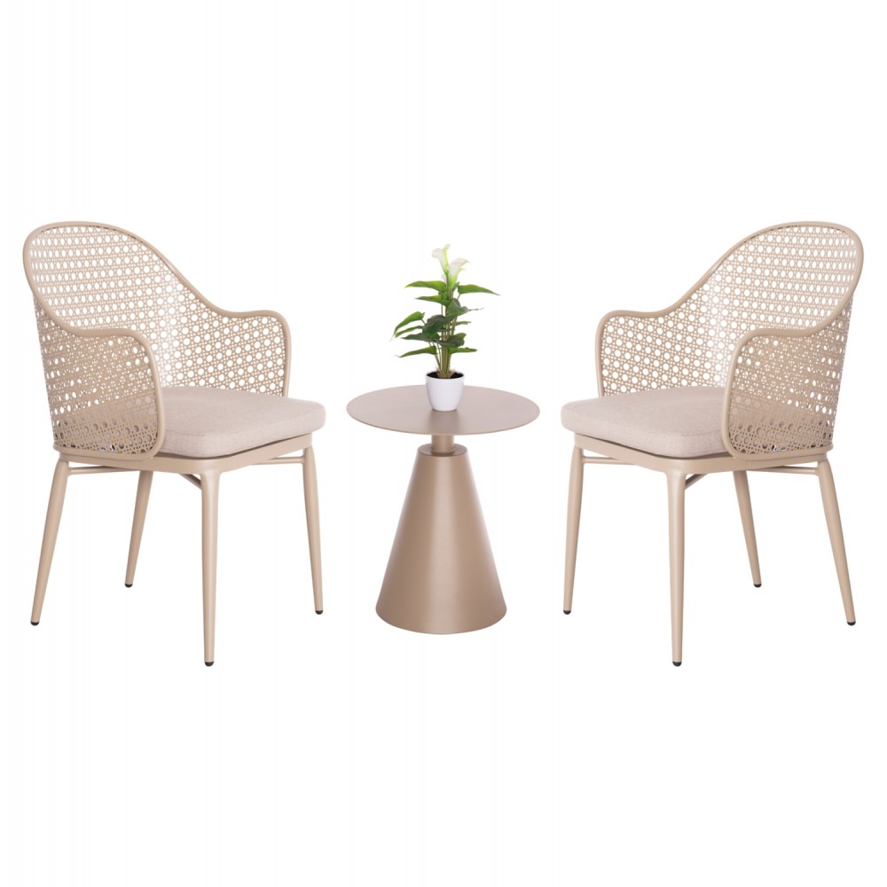 ΣΕΤ LOUNGE 3TMX ΕΞ.ΧΩΡΟΥ OREGO HM21106.03 ΑΛΟΥΜΙΝΙΟ ΣΕ ΚΑΠΟΥΤΣΙΝΟ