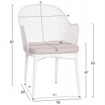 ΣΕΤ LOUNGE 3TMX ΕΞ.ΧΩΡΟΥ OREGO HM21107.02 ΑΛΟΥΜΙΝΙΟ & ΜΕΤΑΛΛΟ ΣΕ ΛΕΥΚΟ