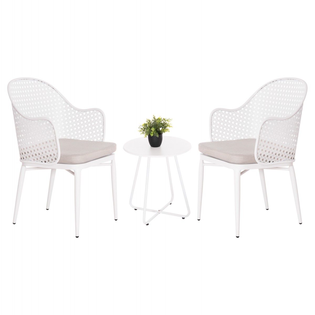 ΣΕΤ LOUNGE 3TMX ΕΞ.ΧΩΡΟΥ OREGO HM21107.02 ΑΛΟΥΜΙΝΙΟ & ΜΕΤΑΛΛΟ ΣΕ ΛΕΥΚΟ