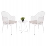 ΣΕΤ LOUNGE 3TMX ΕΞ.ΧΩΡΟΥ OREGO HM21107.02 ΑΛΟΥΜΙΝΙΟ & ΜΕΤΑΛΛΟ ΣΕ ΛΕΥΚΟ