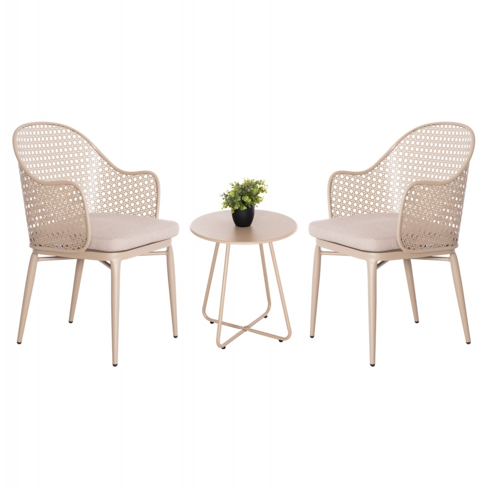 ΣΕΤ LOUNGE 3TMX ΕΞ.ΧΩΡΟΥ OREGO HM21107.03 ΑΛΟΥΜΙΝΙΟ & ΜΕΤΑΛΛΟ ΣΕ ΚΑΠΟΥΤΣΙΝΟ