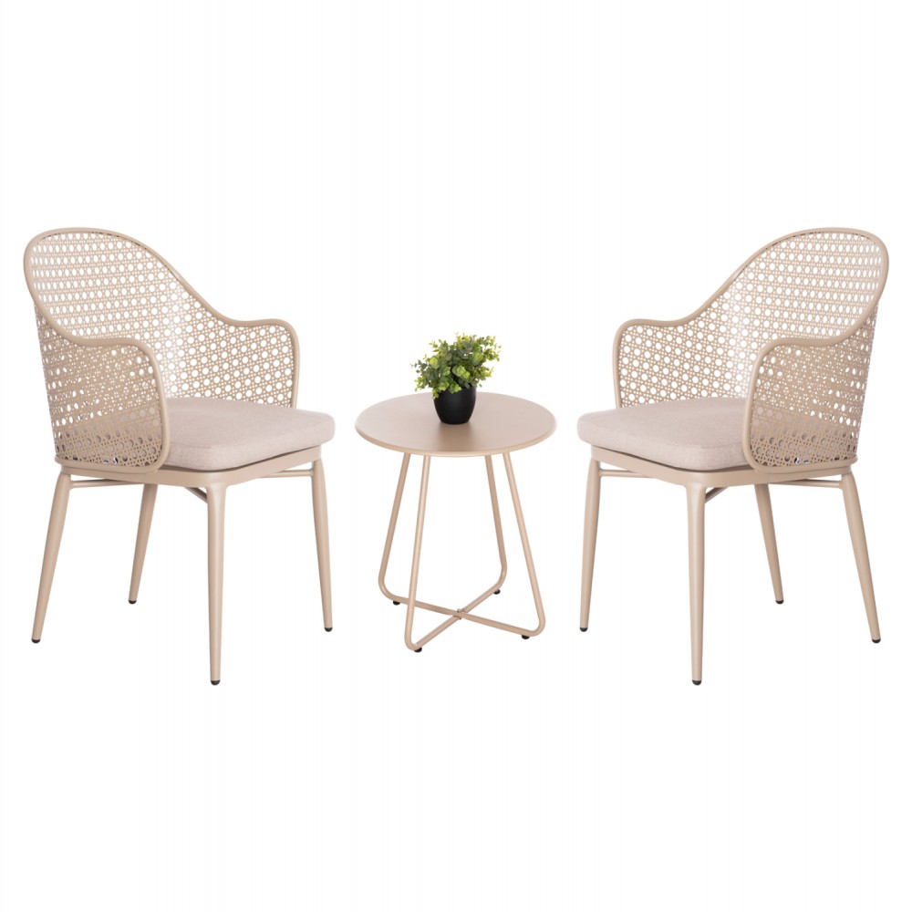 ΣΕΤ LOUNGE 3TMX ΕΞ.ΧΩΡΟΥ OREGO HM21107.03 ΑΛΟΥΜΙΝΙΟ & ΜΕΤΑΛΛΟ ΣΕ ΚΑΠΟΥΤΣΙΝΟ