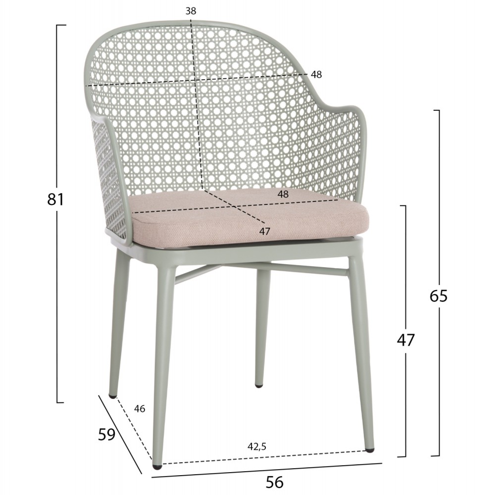ΣΕΤ LOUNGE 3TMX ΕΞ.ΧΩΡΟΥ OREGO HM21107.06 ΑΛΟΥΜΙΝΙΟ & ΜΕΤΑΛΛΟ ΣΕ ΦΥΣΤΙΚΙ