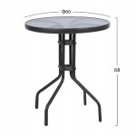 ΣΕΤ ΕΞΩΤ.ΧΩΡΟΥ 3ΤΜΧ LIMA HM21110 ΤΡΑΠΕΖΙ ΜΕ 2 ΠΟΛΥΘΡΟΝΕΣ- ΓΚΡΙ ΧΡΩΜΑ