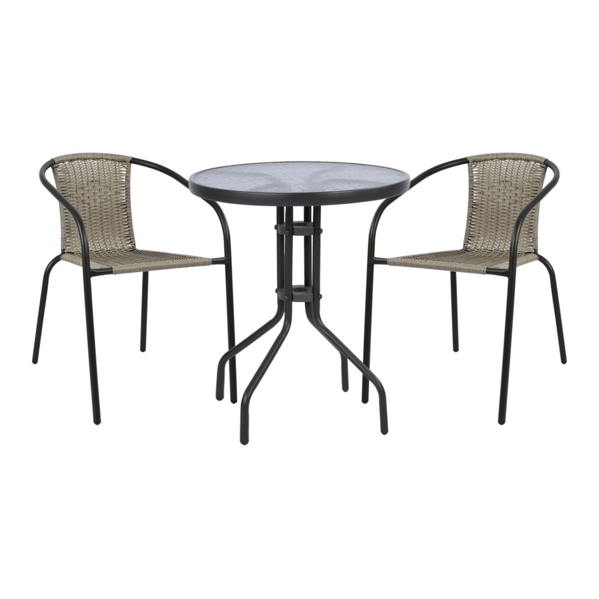 ΣΕΤ ΕΞΩΤ.ΧΩΡΟΥ 3ΤΜΧ LIMA HM21110 ΤΡΑΠΕΖΙ ΜΕ 2 ΠΟΛΥΘΡΟΝΕΣ- ΓΚΡΙ ΧΡΩΜΑ