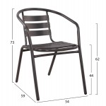 ΣΕΤ ΕΞΩΤ.ΧΩΡΟΥ 3ΤΜΧ LAURA HM21112 ΤΡΑΠΕΖΙ ΗΜΙΚΥΚΛΙΚΟ & 2 ΠΟΛΥΘΡΟΝΕΣ- ΓΚΡΙ