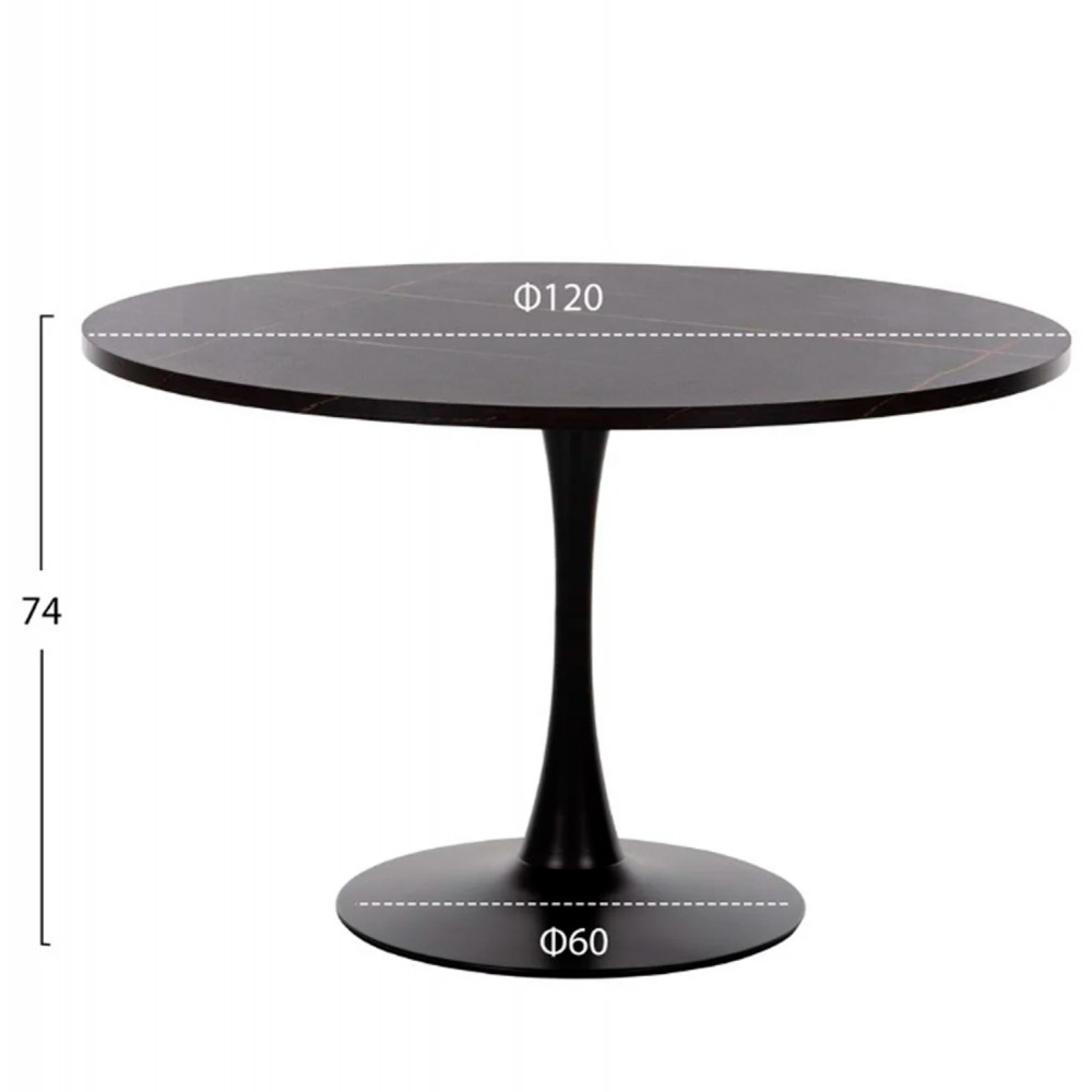 ΣΕΤ ΤΡΑΠΕΖΑΡΙΑΣ 5ΤΜΧ ROLLO HM21113 ΤΡΑΠΕΖΙ ΣΤΡΟΓΓΥΛΟ- 4 ΚΑΡΕΚΛΕΣ ΒΕΛΟΥΔΟ ΚΥΠΑΡΙΣΣΙ