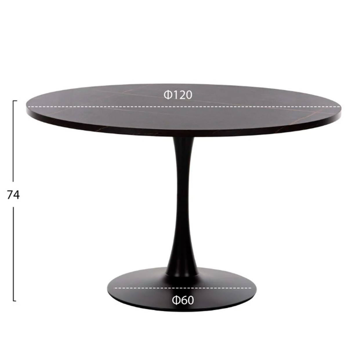 ΣΕΤ ΤΡΑΠΕΖΑΡΙΑΣ 5ΤΜΧ ROLLO HM21113 ΤΡΑΠΕΖΙ ΣΤΡΟΓΓΥΛΟ- 4 ΚΑΡΕΚΛΕΣ ΒΕΛΟΥΔΟ ΚΥΠΑΡΙΣΣΙ