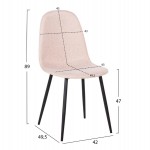 ΣΕΤ ΤΡΑΠΕΖΑΡΙΑΣ 5ΤΜΧ PANYA HM21114 ΤΡΑΠΕΖΙ & 4 ΚΑΡΕΚΛΕΣ ΥΦΑΣΜΑ ΜΠΕΖ