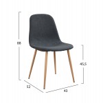 ΣΕΤ ΤΡΑΠΕΖΑΡΙΑΣ 5ΤΜΧ KELVIN HM21117 ΤΡΑΠΕΖΙ ΜΕ ΚΑΡΕΚΛΕΣ ΜΕΤΑΛΛΙΚΕΣ ΜΕ ΥΦΑΣΜΑ