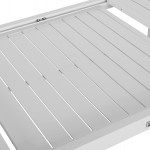 ΣΕΤ ΤΡΑΠΕΖΑΡΙΑΣ ΕΞ.ΧΩΡΟΥ 7ΤΜΧ KRUM HM21131 ΛΕΥΚΟ ΑΛΟΥΜΙΝΙΟ--P.E.RATTAN