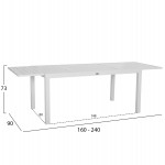 ΣΕΤ ΤΡΑΠΕΖΑΡΙΑΣ ΕΞ.ΧΩΡΟΥ 7ΤΜΧ KRUM HM21132 ΛΕΥΚΟ ΑΛΟΥΜΙΝΙΟ--P.E.TWISTED RATTAN