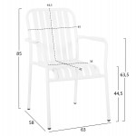 ΣΕΤ ΤΡΑΠΕΖΑΡΙΑΣ ΕΞ.ΧΩΡΟΥ 7ΤΜΧ KRUM HM21146 ΛΕΥΚΟ ΑΛΟΥΜΙΝΙΟ