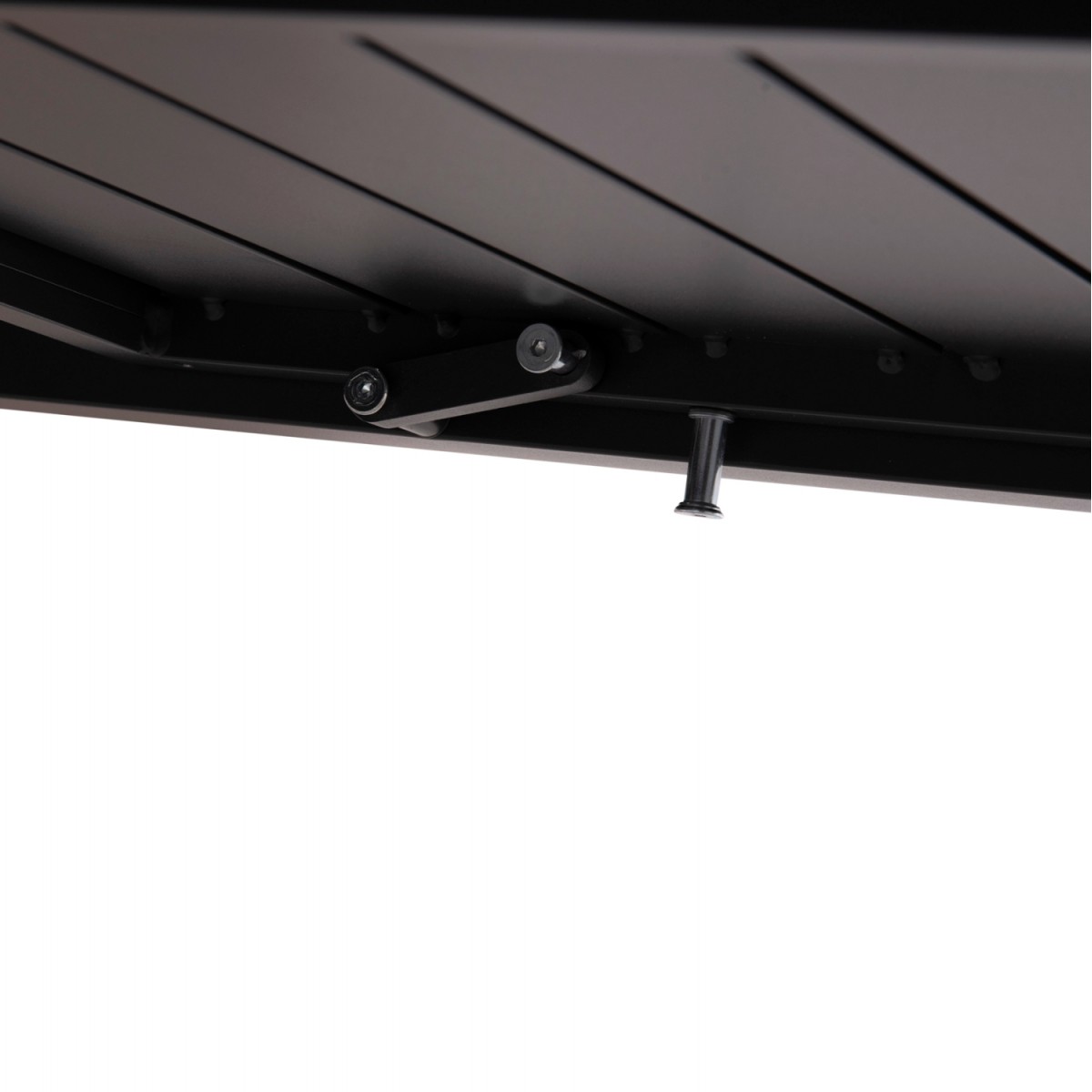 ΣΕΤ ΤΡΑΠΕΖΑΡΙΑΣ ΕΞ.ΧΩΡΟΥ 7ΤΜΧ KRUM HM21157 ΣΚΟΥΡΟ ΓΚΡΙ ΑΛΟΥΜΙΝΙΟ--P.E.RATTAN