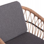 ΣΕΤ ΤΡΑΠΕΖΑΡΙΑΣ ΕΞ.ΧΩΡΟΥ 7ΤΜΧ KRUM HM21157 ΣΚΟΥΡΟ ΓΚΡΙ ΑΛΟΥΜΙΝΙΟ--P.E.RATTAN