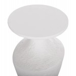 ΣΕΤ ΒΟΗΘΗΤΙΚΑ ΤΡΑΠΕΖΙΑ REBON 2ΤΜΧ HM21137.02 FIBER CEMENT ΣΕ ΛΕΥΚΟ--Φ40εκ & Φ27,5εκ