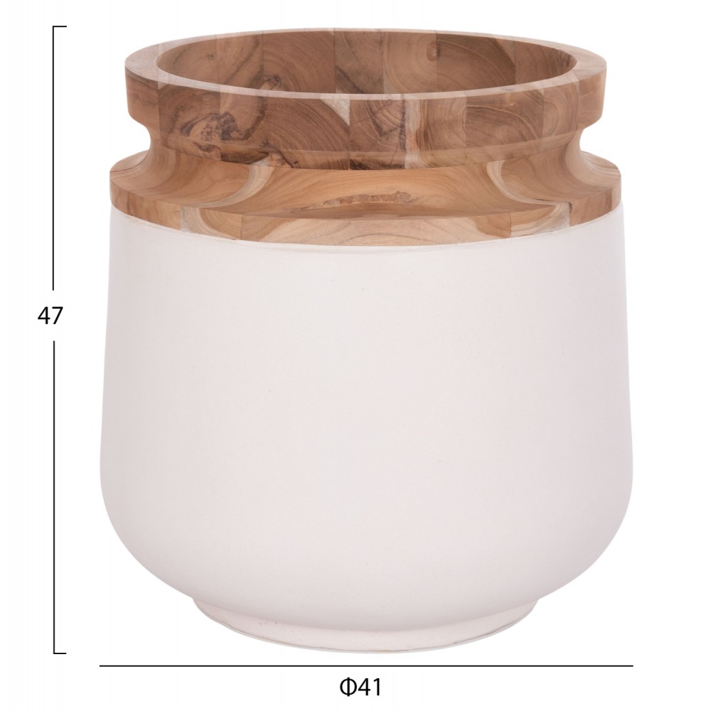 ΔΙΑΚΟΣΜΗΤΙΚΑ ΒΑΖΑ ΔΑΠΕΔΟΥ 2ΤΜΧ LINTER HM21140.02 FIBER CEMENT ΛΕΥΚΟ-ΞΥΛΟ ΤΕΑΚ 47Υ & 60Υεκ