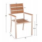 ΣΕΤ ΤΡΑΠΕΖΑΡΙΑΣ ΕΞ. ΧΩΡΟΥ 5ΤΜΧ MORIL HM21161 ΑΛΟΥΜΙΝΙΟ ΣΕ ΣΑΜΠΑΝΙ & POLYWOOD