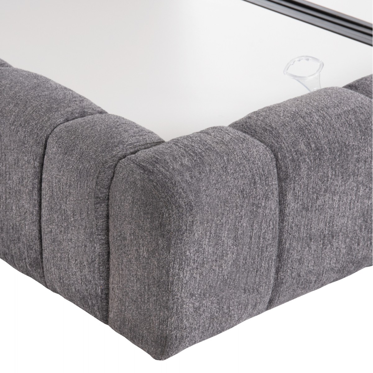 ΚΡΕΒΑΤΙ ΔΙΠΛΟ ΜΕ ΣΤΡΩΜΑ & ΑΠΟΘ.ΧΩΡΟ RAMON HM21168 ΓΚΡΙ ΜΠΟΥΚΛΕ--ΓΙΑ 160x200εκ