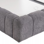 ΚΡΕΒΑΤΙ ΔΙΠΛΟ ΜΕ ΣΤΡΩΜΑ & ΑΠΟΘ.ΧΩΡΟ RAMON HM21168 ΓΚΡΙ ΜΠΟΥΚΛΕ--ΓΙΑ 160x200εκ