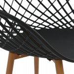 ΣΕΤ ΤΡΑΠΕΖΑΡΙΑΣ 5ΤΜΧ ARIADNE HM21174 MDF TOP & ΠΟΛΥΠΡΟΠΥΛΕΝΙΟ ΣΕ ΜΑΥΡΟ