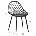 ΣΕΤ ΤΡΑΠΕΖΑΡΙΑΣ 5ΤΜΧ LIO HM21175 MDF TOP & ΠΟΛΥΠΡΟΠΥΛΕΝΙΟ ΣΕ ΜΑΥΡΟ