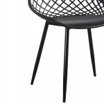 ΣΕΤ ΤΡΑΠΕΖΑΡΙΑΣ 5ΤΜΧ LIO HM21175 MDF TOP & ΠΟΛΥΠΡΟΠΥΛΕΝΙΟ ΣΕ ΜΑΥΡΟ