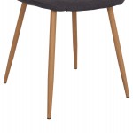 ΣΕΤ ΤΡΑΠΕΖΑΡΙΑΣ 5ΤΜΧ MINARDO HM21179 MDF TOP ΣΕ ΜΑΥΡΟ--ΣΚΟΥΡΟ ΓΚΡΙ ΥΦΑΣΜΑ