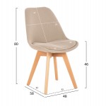 ΣΕΤ ΤΡΑΠΕΖΑΡΙΑΣ 5ΤΜΧ VEGAS HM21180 MDF TOP ΣΕ ΦΥΣΙΚΟ--ΥΦΑΣΜΑ ΜΠΕΖ