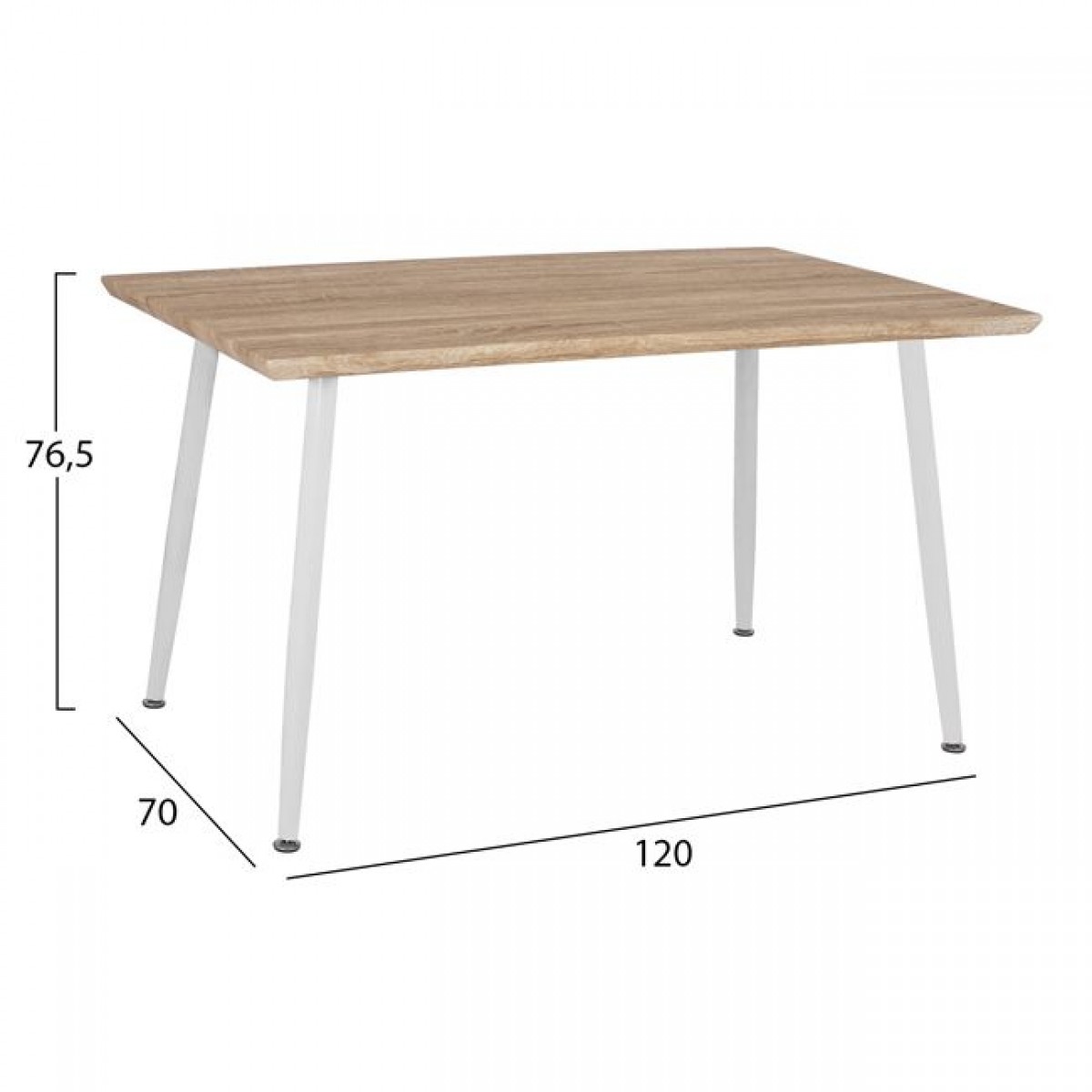 ΣΕΤ ΤΡΑΠΕΖΑΡΙΑΣ 5ΤΜΧ HM10350.02 ΤΡΑΠΕΖΙ 120x70x76,5 cm & ΚΑΡΕΚΛΕΣ VEGAS