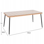 ΣΕΤ ΤΡΑΠΕΖΑΡΙΑΣ 7ΤΜΧ ALLEGRA HM10495 WICKER ΜΠΕΖ-ΜΕΤΑΛΛΟ ΜΑΥΡΟ