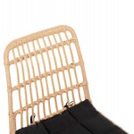 ΣΕΤ ΤΡΑΠΕΖΑΡΙΑΣ 7ΤΜΧ ALLEGRA HM10495 WICKER ΜΠΕΖ-ΜΕΤΑΛΛΟ ΜΑΥΡΟ