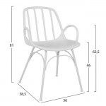 ΣΕΤ 5ΤΜΧ ΜΕ ΤΡΑΠΕΖΙ 140Χ80Χ75,5Υ & ΠΟΛΥΘΡΟΝΕΣ ΠΟΛΥΠΡΟΠΥΛΕΝΙΟΥ ΣΕ ΛΕΥΚΟ ΧΡΩΜΑ HM10530