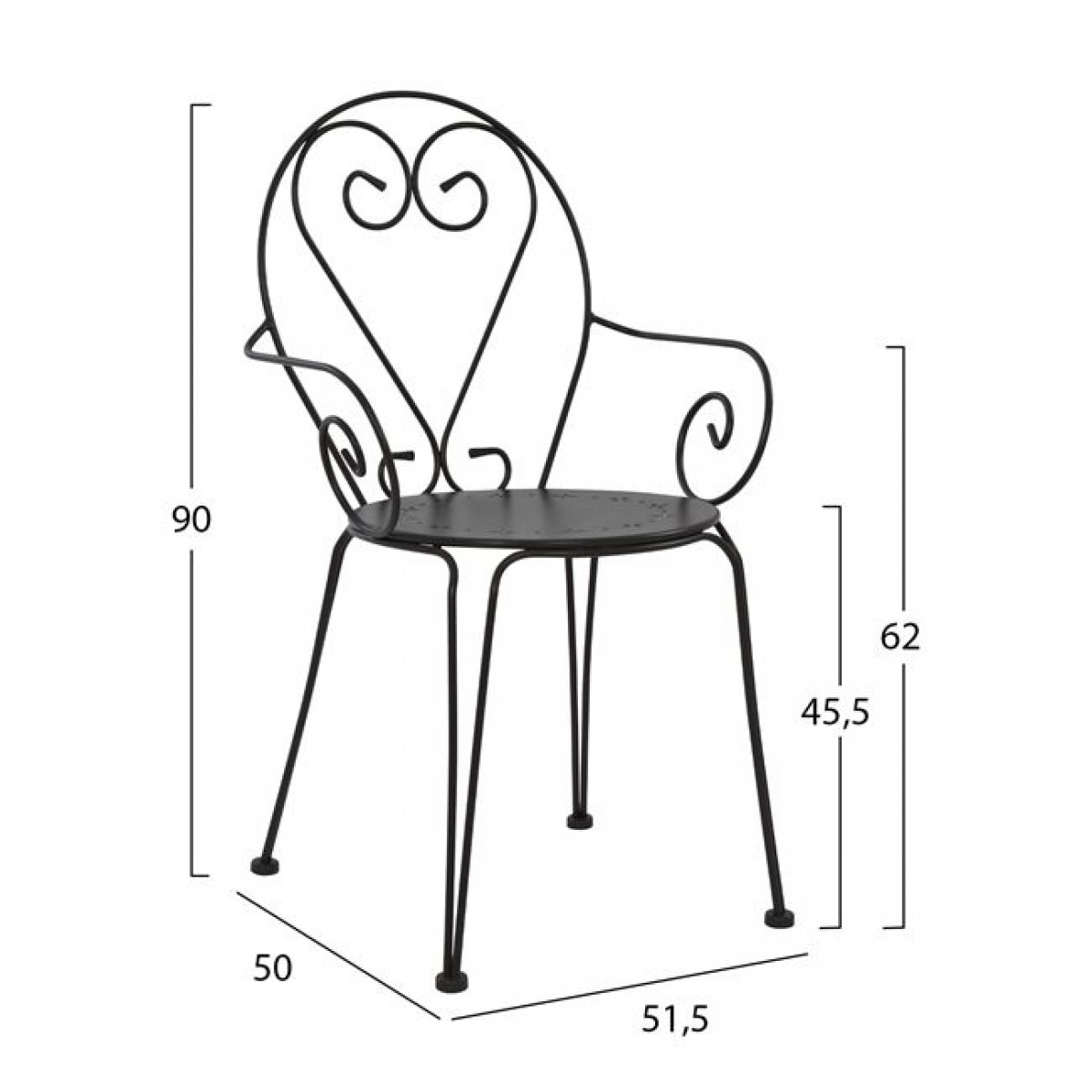 ΣΕΤ 5ΤΜΧ ΜΕ ΤΡΑΠΕΖΙ ΑΛΟΥΜΙΝΙΟΥ 140Χ80Χ75,5 & ΚΑΡΕΚΛΕΣ AMORE ΣΕ ΑΝΘΡΑΚΙ ΧΡΩΜΑ HM10534