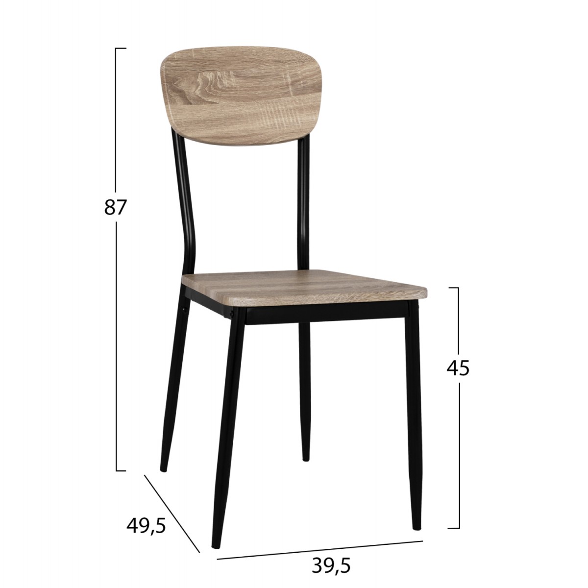 ΣΕΤ 5ΤΜΧ ΤΡΑΠΕΖΙ ΜΑΥΡΟ & ΚΑΡΕΚΛΕΣ SONAMA ΜΕ ΜΑΥΡΙΑ ΠΟΔΙΑ HM11072