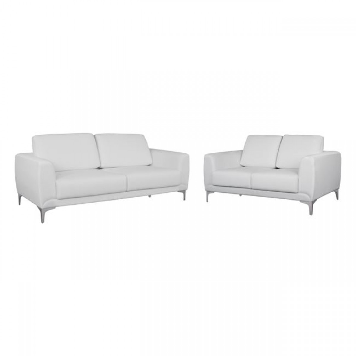 ΣΕΤ ΣΑΛΟΝΙΟΥ 2ΤΜΧ KENZIE ΜΕ ΛΕΥΚΟ PU HM11284.02