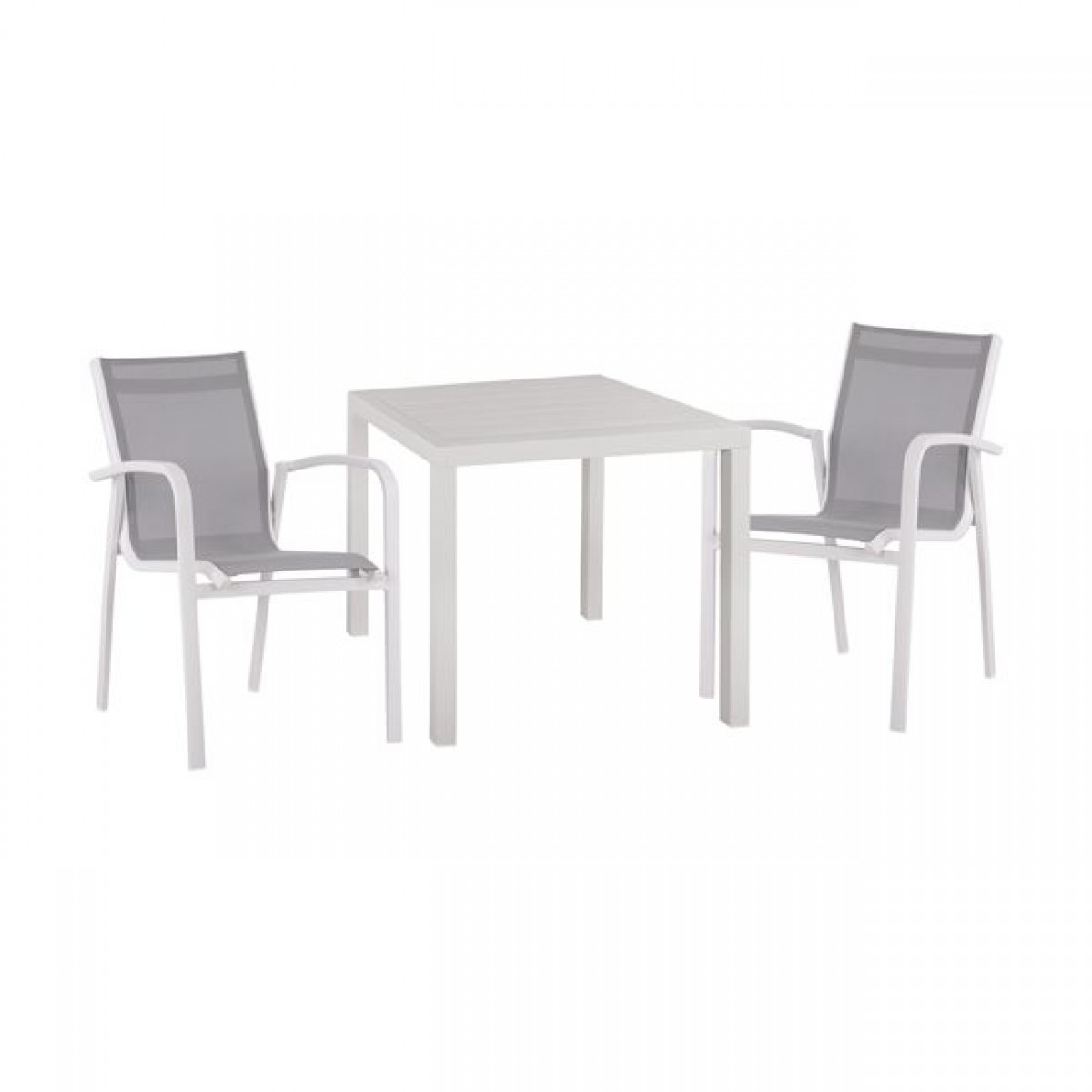 ΣΕΤ 3ΤΜΧ ΤΡΑΠΕΖΙ ΑΛΟΥΜΙΝΙΟΥ & ΠΟΛΥΘΡΟΝΕΣ ΑΛΟΥΜΙΝΙΟΥ ΛΕΥΚΕΣ HM10594.01