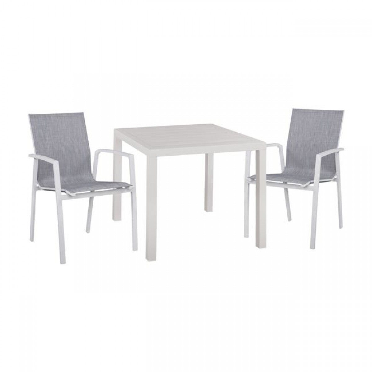 ΣΕΤ 3ΤΜΧ ΤΡΑΠΕΖΙ ΑΛΟΥΜΙΝΙΟΥ & ΠΟΛΥΘΡΟΝΕΣ ΑΛΟΥΜΙΝΙΟΥ ΛΕΥΚΕΣ HM10597.01