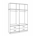 ΣΕΤ 4 ΤΜΧ ΝΤΟΥΠΑΛΑ 4ΦΥΛΛΗ ΜΕ ΠΑΤΑΡΙ ΚΑΙ 4 ΣΥΡΤΑΡΙΑ SONAMA 160X42X241 HM11352.02