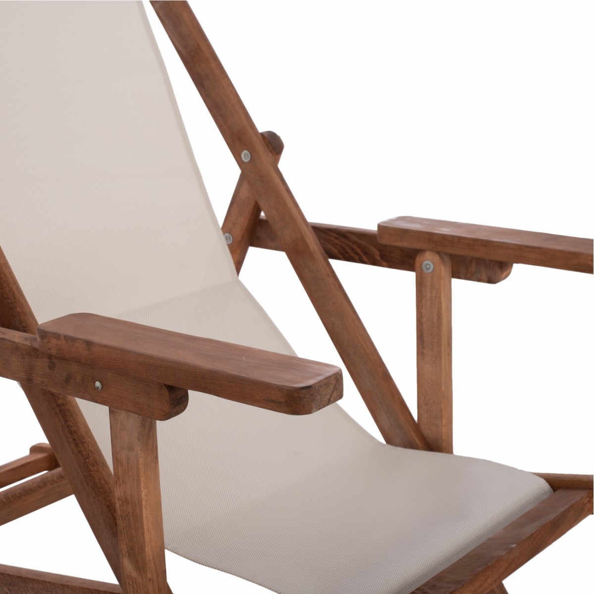 ΣΕΖΛΟΝΓΚ ΛΗΜΝΟΣ ΜΕ ΜΠΡΑΤΣΑ ΕΜΠ/ΣΜΟΣ ΚΑΡΥΔΙ ΜΕ PVC 2Χ1 ΕΚΡΟΥ HM11433.01 62,5x97x105εκ.